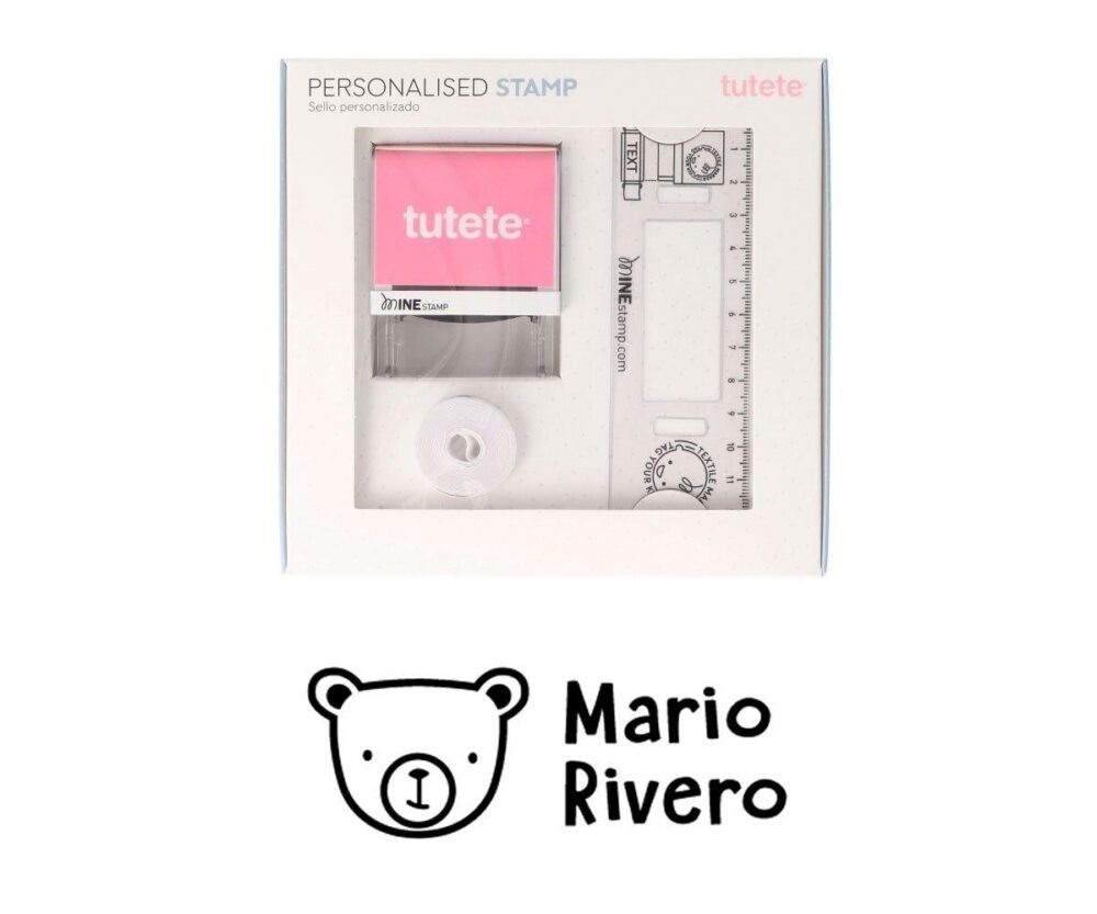 Pack Bear MINE Personalize Fabric Stamp