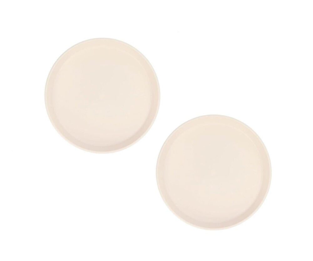 2 Tutete Ivory Plates
