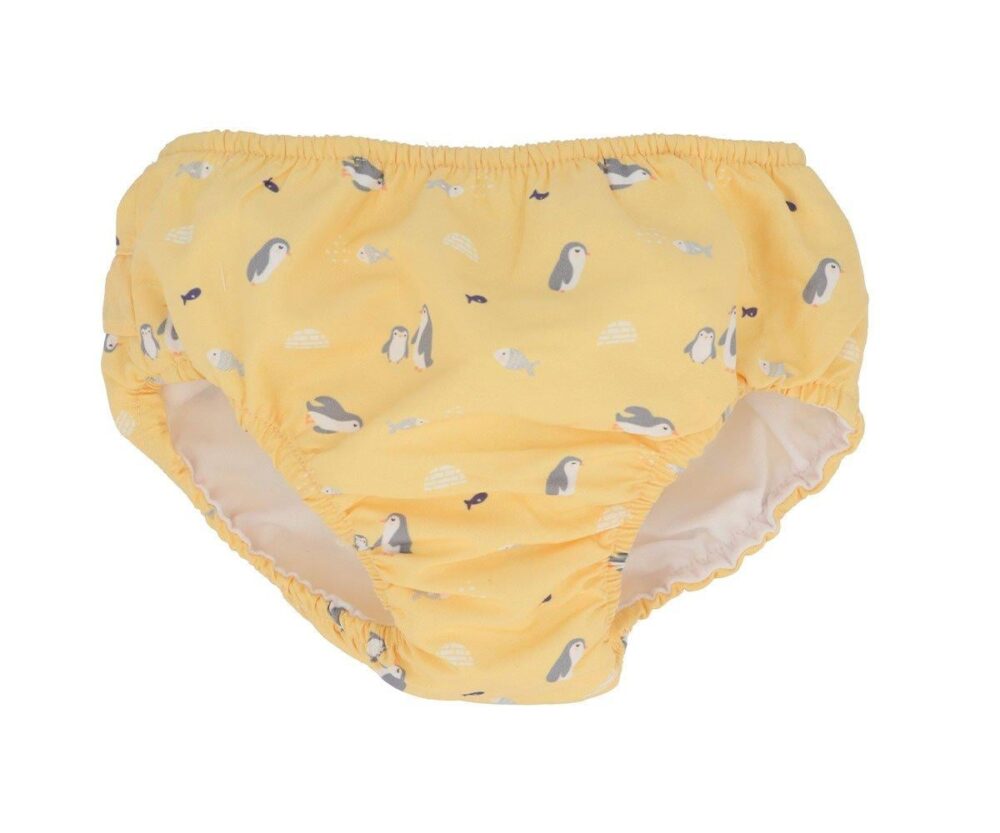 Swim Diaper with Ruffles Penguins