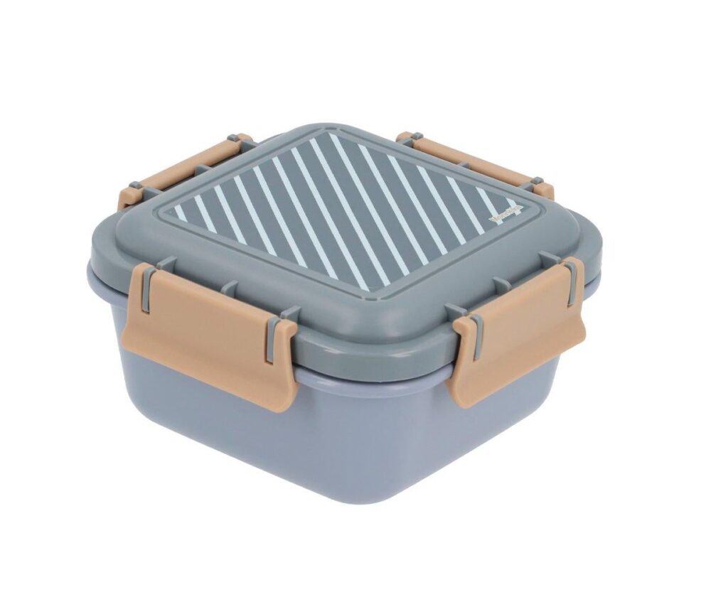 Large Lunch Box Stripes Blue