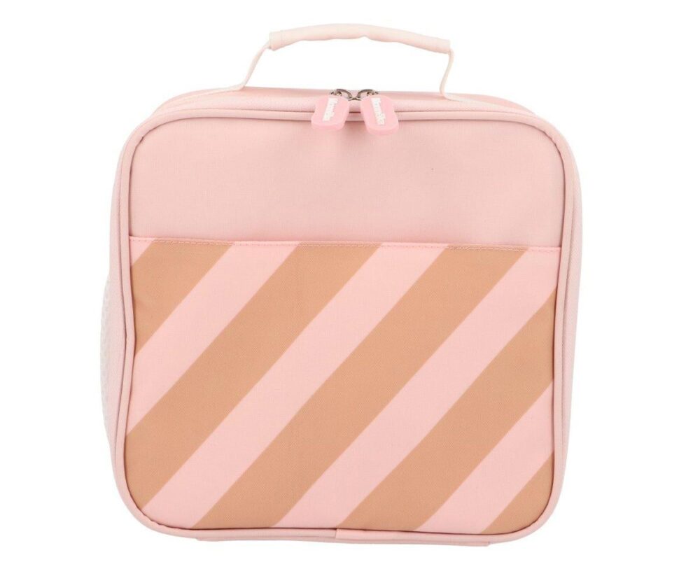Personalised Hard Cooler Bag Big Stripes Pink