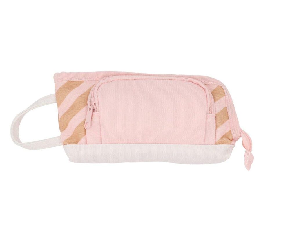 Big Stripes Pink Toiletry Bag