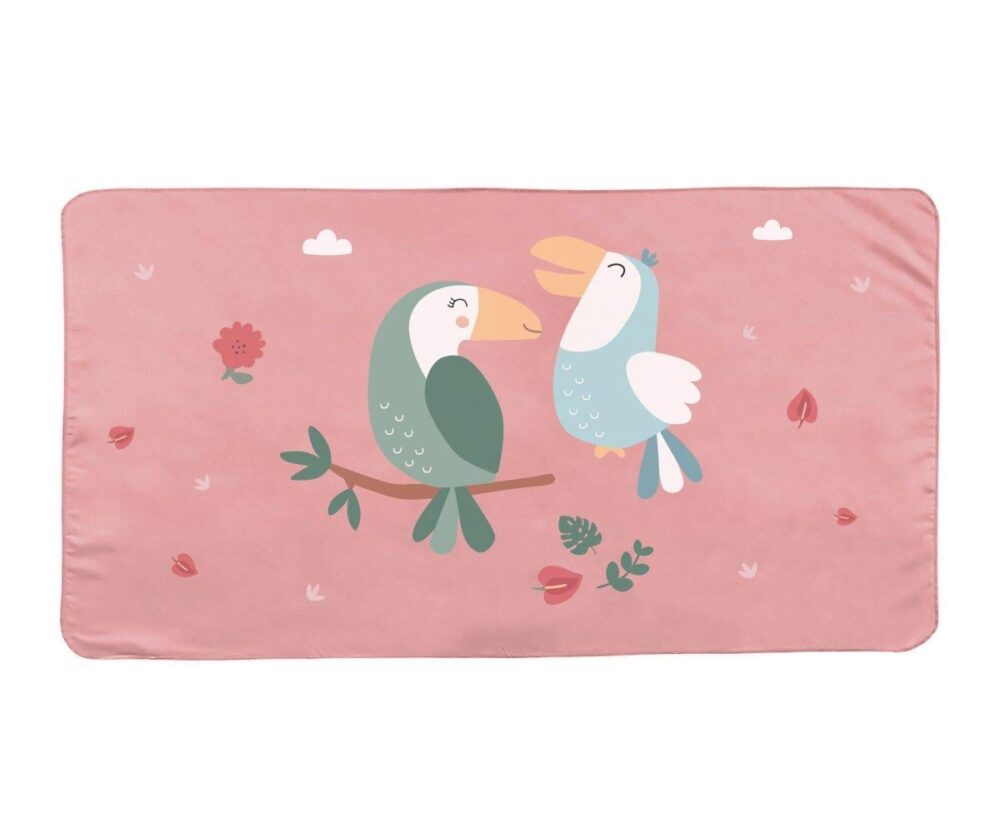 Personalised Microfiber Beach Towel Toucan