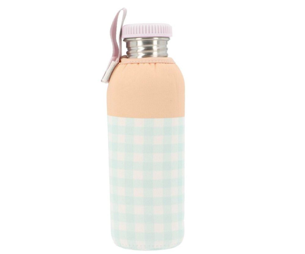 Customizable Steel Bottle Apricot-Vichy Aqua 750ml