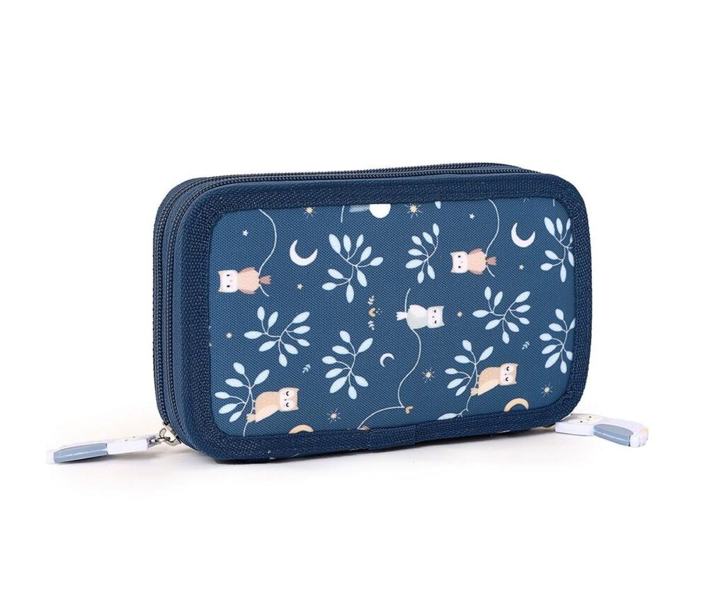 Double Compartment Hard Top Pencil Case Magical Forest