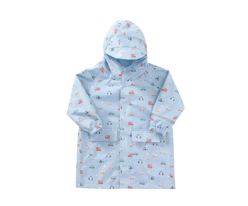 Children Raincoat City Cars