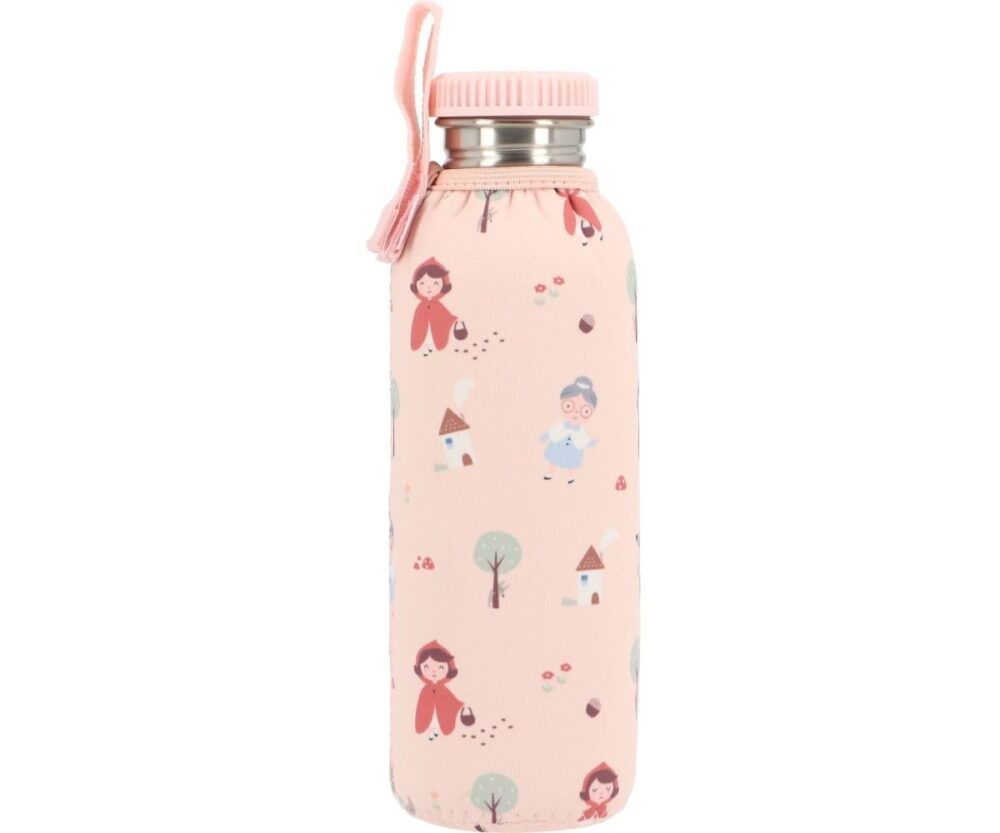 Personalized 750ml Steel Bottle with Sleeve Little Red