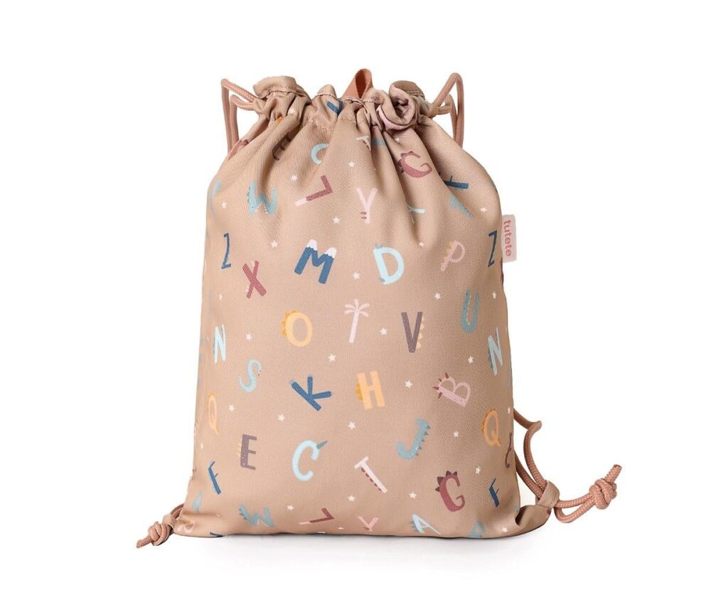 Personalized Fabric Drawstring Backpack Funny Letters
