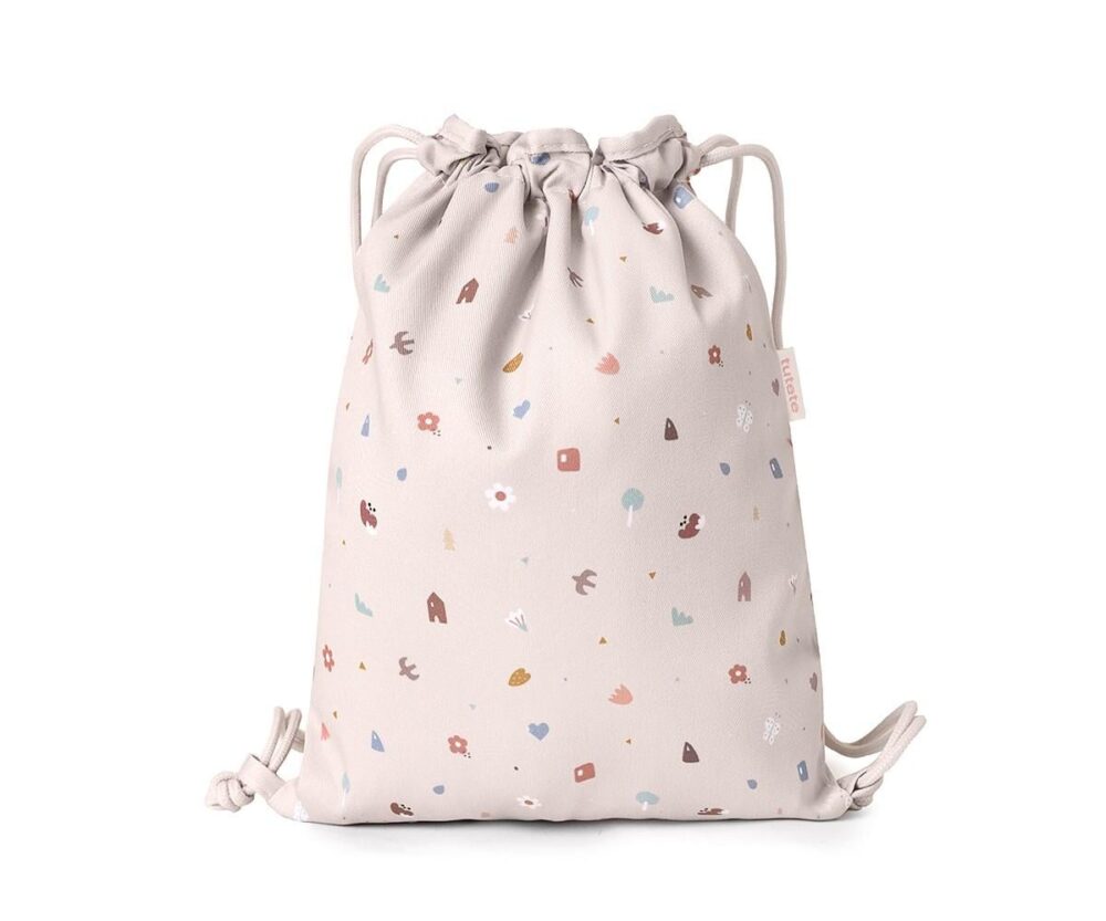 Personalized Fabric Drawstring Backpack Geometric Nature