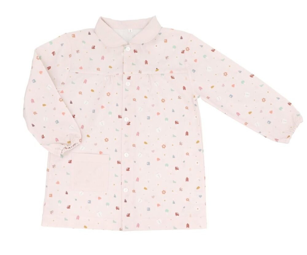 Personalized Buttoned Smock Geometric Nature