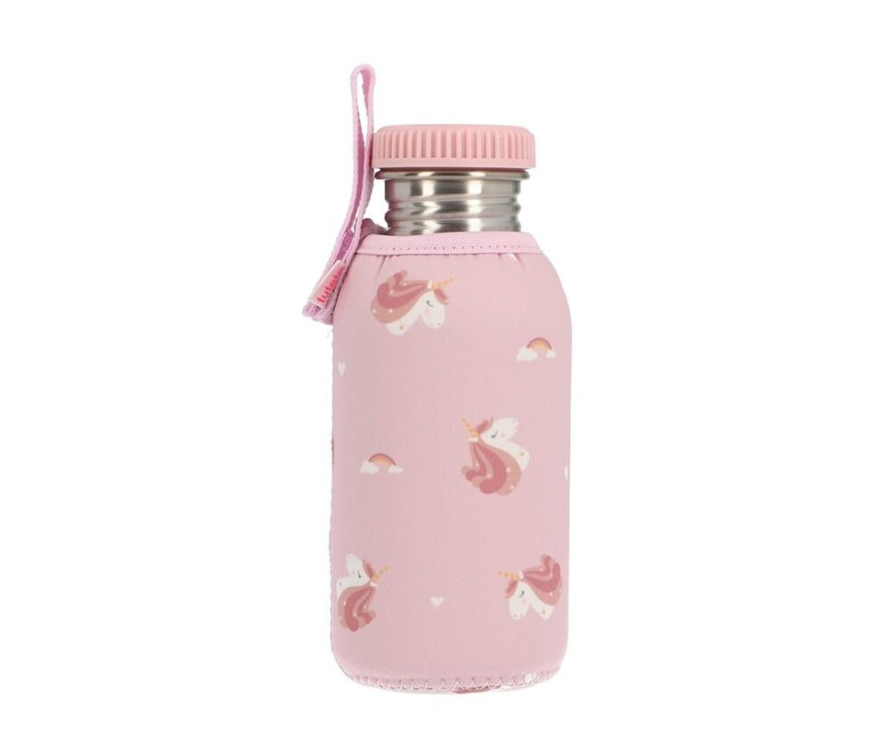 Steel Bottle with Personalised Magical Unicorn Sleeve 500ml