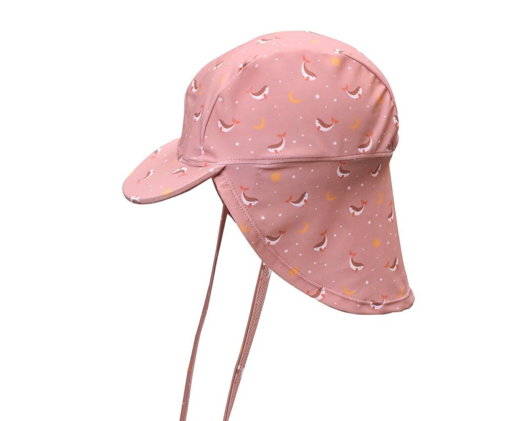 Baby Beach Hat Whale Pink