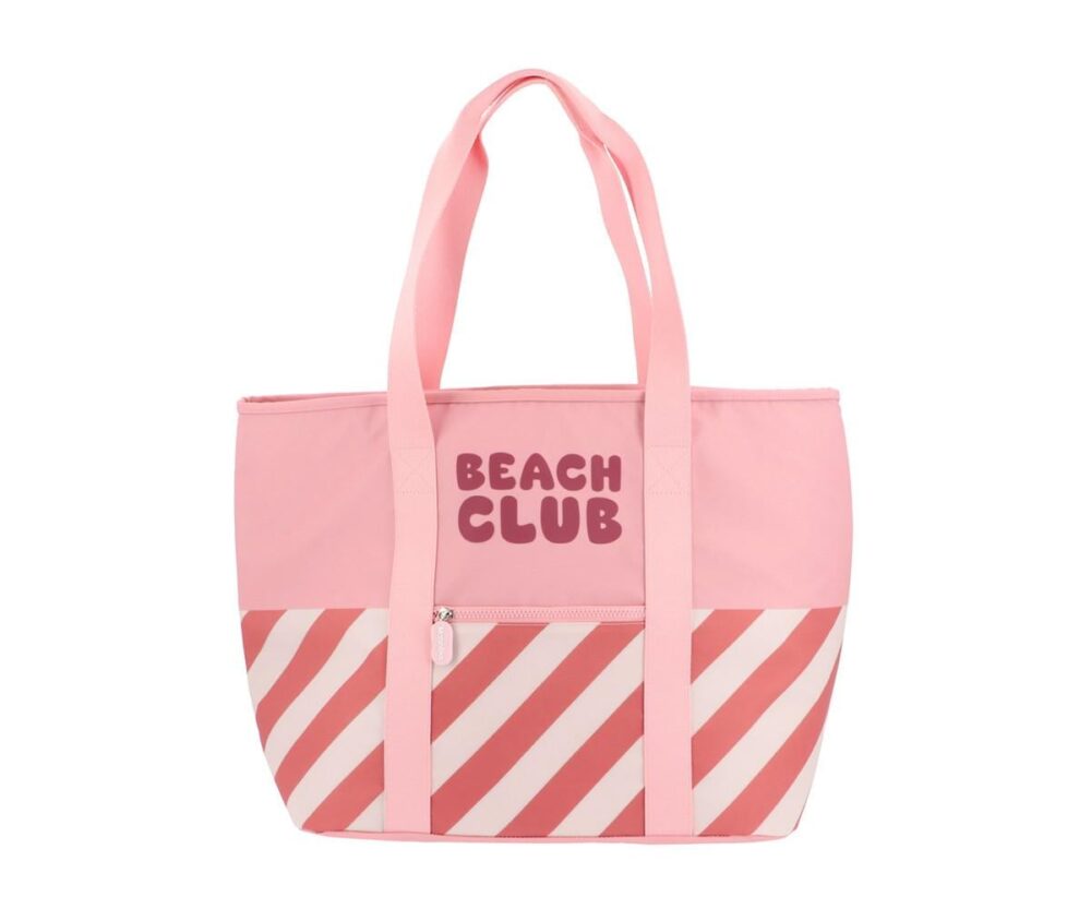 Cooler Tote Bag Stripes Bloom & Blush