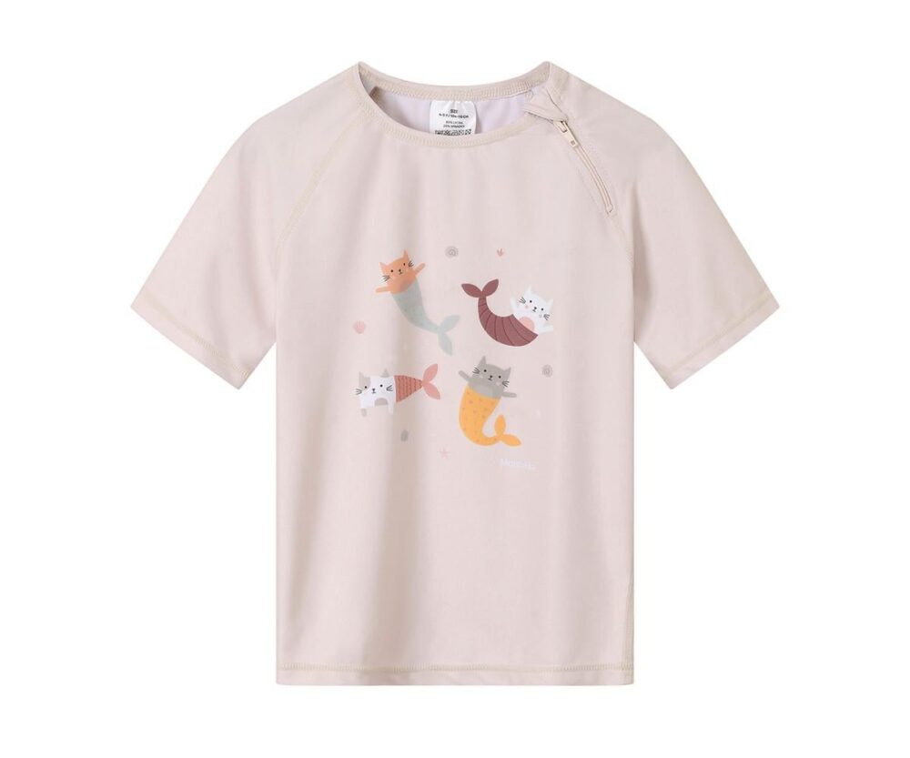 Sun Protection T-Shirt Mermaid Cats