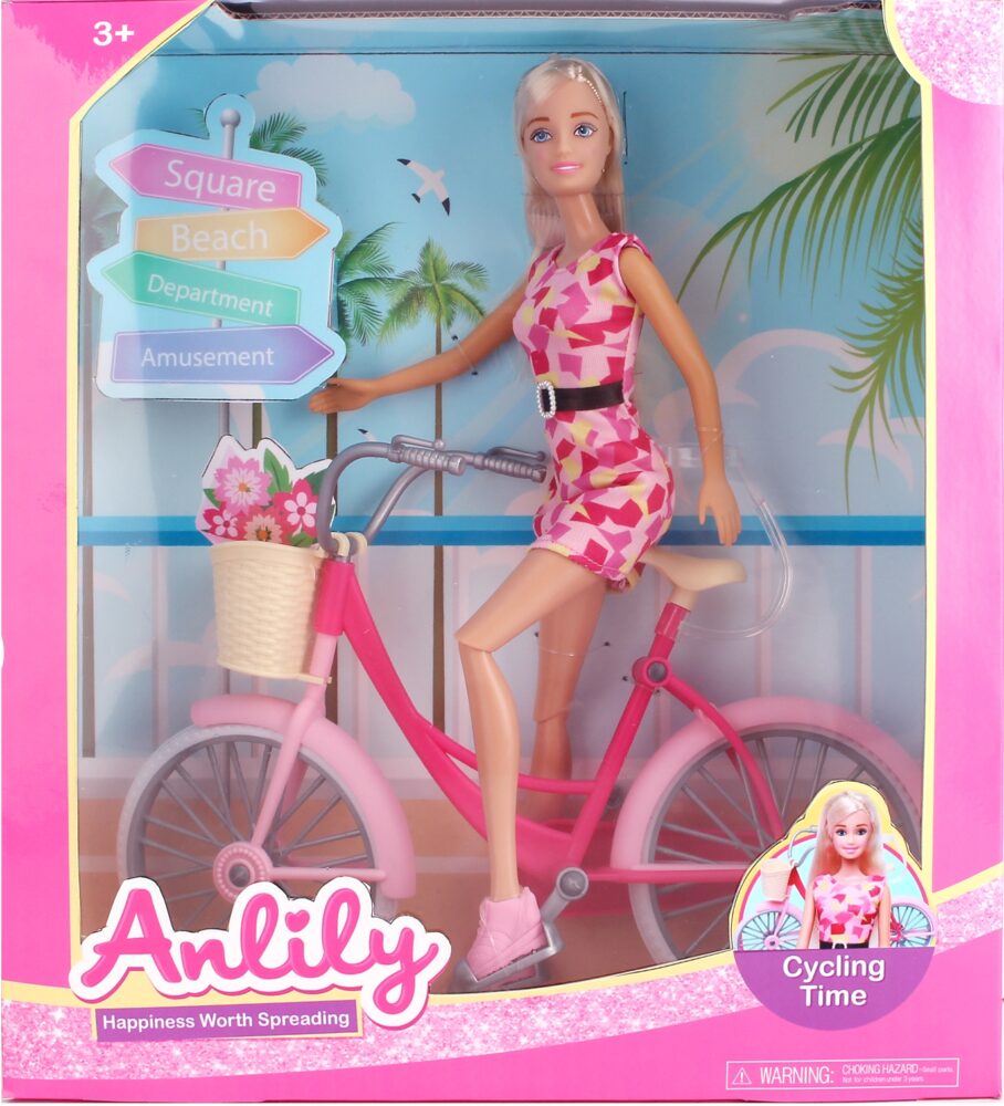 MASEN TOYS lutka sa biciklom 031082